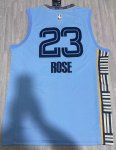 NBA 23 Rose Memphis Grizzlies statement Maillot light bleu brodé